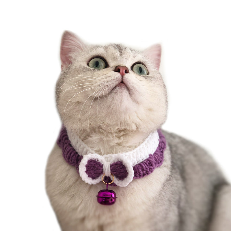 Pet Cat Collar Small Dog Jewelry Bow