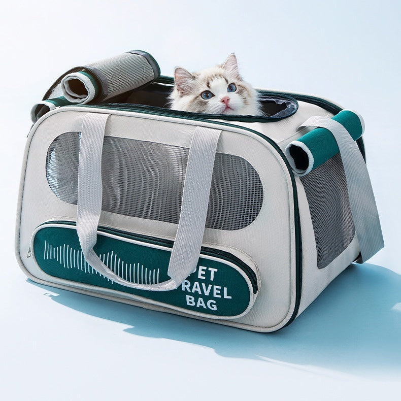 Pet Carrier Bag Soft Sided Collapsible Portable 